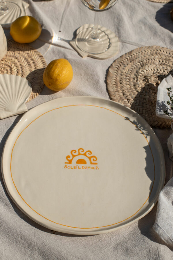 "Soleil d'Amour" large Plate